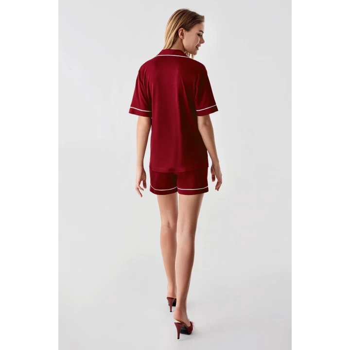 Freshness 324 Kadın 4lü Sabahlıklı Şorlu Pijama Takımı