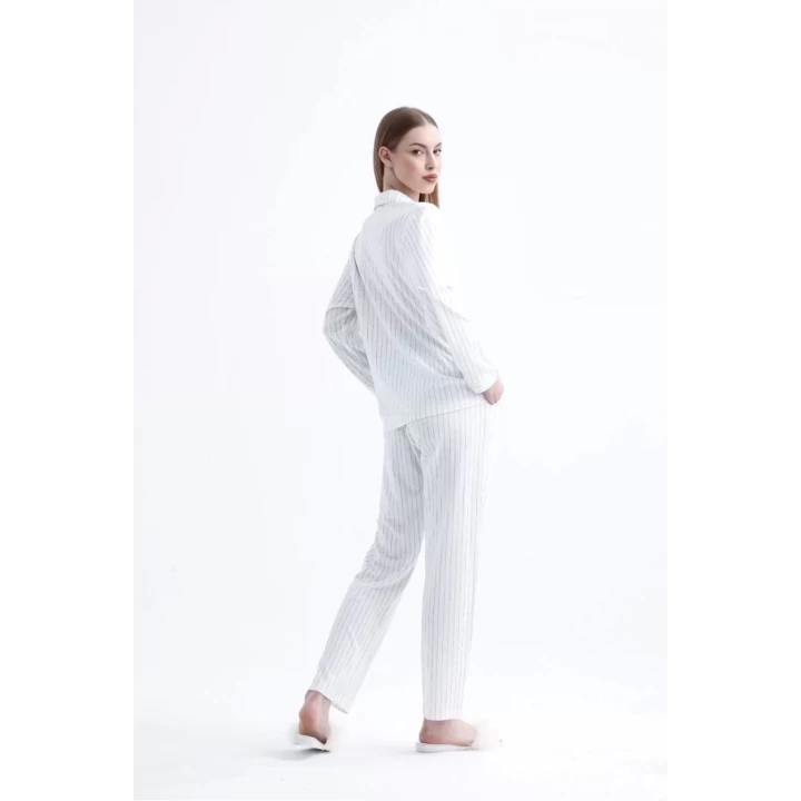 Freshness 775 Kadın Çizgili Penye Pijama Takımı