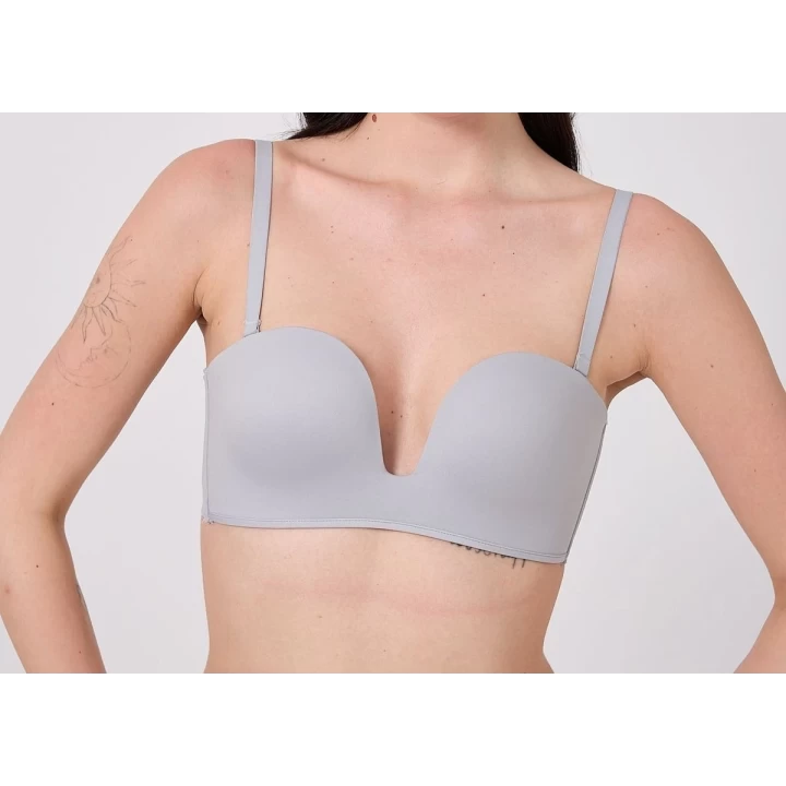Freshness Msf05 Destekli V Dekolte Lazer Kesim Sütyen