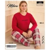 50802 Kadın Battal Milan O Yaka Pijama Takımı
