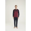 9218 Erkek Midi Yaka Pijama Takım