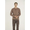9221 Erkek Midi Yaka Pijama Takım