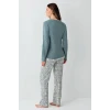 Arnetta 3406-s Kadın Uzun Kol Pijama Takım