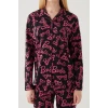 Barbie 1767-s Kadın Gömlek Yaka Pijama Takımı