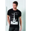 Berrak Kule Baskılı Erkek  T-shirt 1043