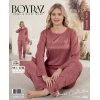 Boyraz 0154 Kadın Sandy Soft Uzun Kol Pijama Takımı
