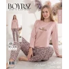 Boyraz 0257 Kadın Sandy Soft Uzun Kol Pijama Takımı