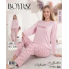 Boyraz 0258 Kadın Sandy Soft Uzun Kol Pijama Takımı