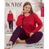 Boyraz 0259 Kadın Battal Sandy Uzun Kol Pijama Takımı