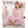 Boyraz 0261 Kadın Sandy Battal Uzun Kol Pijama Takımı