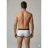 Erkek Beyaz Biyeli File Boxer