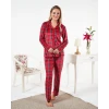 Estiva 25363 Gömlek Yaka Kadife Pijama Takımı