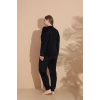 Estiva 25394 Uzun Kol Battal Kadife Pijama Takımı