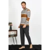 Giyim Erkek Uzun Kol Penye Pijama Takım