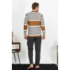 Giyim Erkek Uzun Kol Penye Pijama Takım