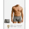 Pamuklu Düz Gri Renk Erkek Boxer