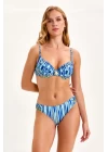 Argento 1290-2078 Kadın Drapeli Kaplı Bikini Takımı