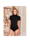 Berrak 2054 Likralı Balıkçı Yaka Yarım Kol Çıtçıtlı Body