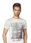 Berrak Erkek  Köprü Baskılı T-shirt 1047