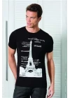 Berrak Kule Baskılı Erkek  T-shirt 1043