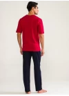Ds Damat 02000 Kısa Kol 3lü Erkek  Pijama Takımı