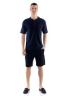 Ds Damat 02000 Kısa Kol 3lü Erkek  Pijama Takımı