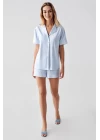 Freshness 324 Kadın 4lü Sabahlıklı Şorlu Pijama Takımı
