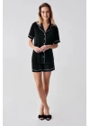 Freshness 324 Kadın 4lü Sabahlıklı Şorlu Pijama Takımı