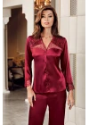 Freshness 9600-pt Saten Dantel Detay Pijama Takım
