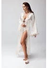Freshness 9950-gs Saten Ortişli Gecelik Sabahlık Takım