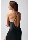 Freshness 9950-gs Saten Ortişli Gecelik Sabahlık Takım