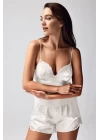 Freshness 9950-şt Saten Askılıı Şort Takımı