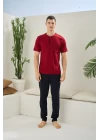 Kocabey 2090 Erkek Midi Yaka Pijama Takım
