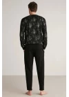 Nautıca M626 Erkek Uzun Kollu Yuvarlak Yaka Pijama Takımı