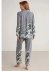 Nautıca W617 Kadın Uzun Kollu Önden Düğmeli Pijama Takımı