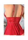 Nightlight 3597 Kırmızı Zincir Detaylı Bodysuit