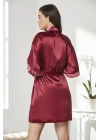 Pierre Cardin 4045 Kadife Saten Dantelli Gecelik Ve Sabahlık Takımı