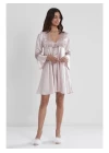 Pierre Cardin 6325 6lı Saten Gecelik Sabahlık Takım