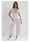 Pierre Cardin 6325 6lı Saten Gecelik Sabahlık Takım