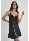 Pierre Cardin 6335 6lı Saten Gecelik Sabahlık Takım
