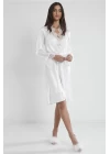 Pierre Cardin 6335 6lı Saten Gecelik Sabahlık Takım