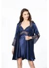 Pierre Cardin 6625 Kısa Gecelikli 6lı İpek Set