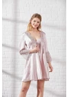 Pierre Cardin 6625 Kısa Gecelikli 6lı İpek Set
