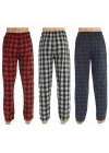 Pijalüx Erkek  Kareli Poplin Cepli Alt Pijama