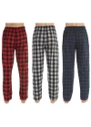 Pijalüx Erkek  Kareli Poplin Cepli Alt Pijama