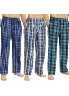 Pijalüx Erkek  Kareli Poplin Cepli Alt Pijama