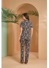 Pjs 27063 Kısa Kol Gömlek Yaka Patlı Pijama Takımı