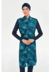 Rozamay 3301-p Vivien-battal Uzun Kollu Tesettür Mayo