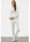 Sementa 76233 Baskılı Sıfır Yaka Oversize Eşofman Takım