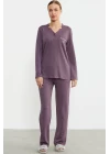 Sementa 76438 Yarım Düğmeli Cep Detaylı Pijama Takım